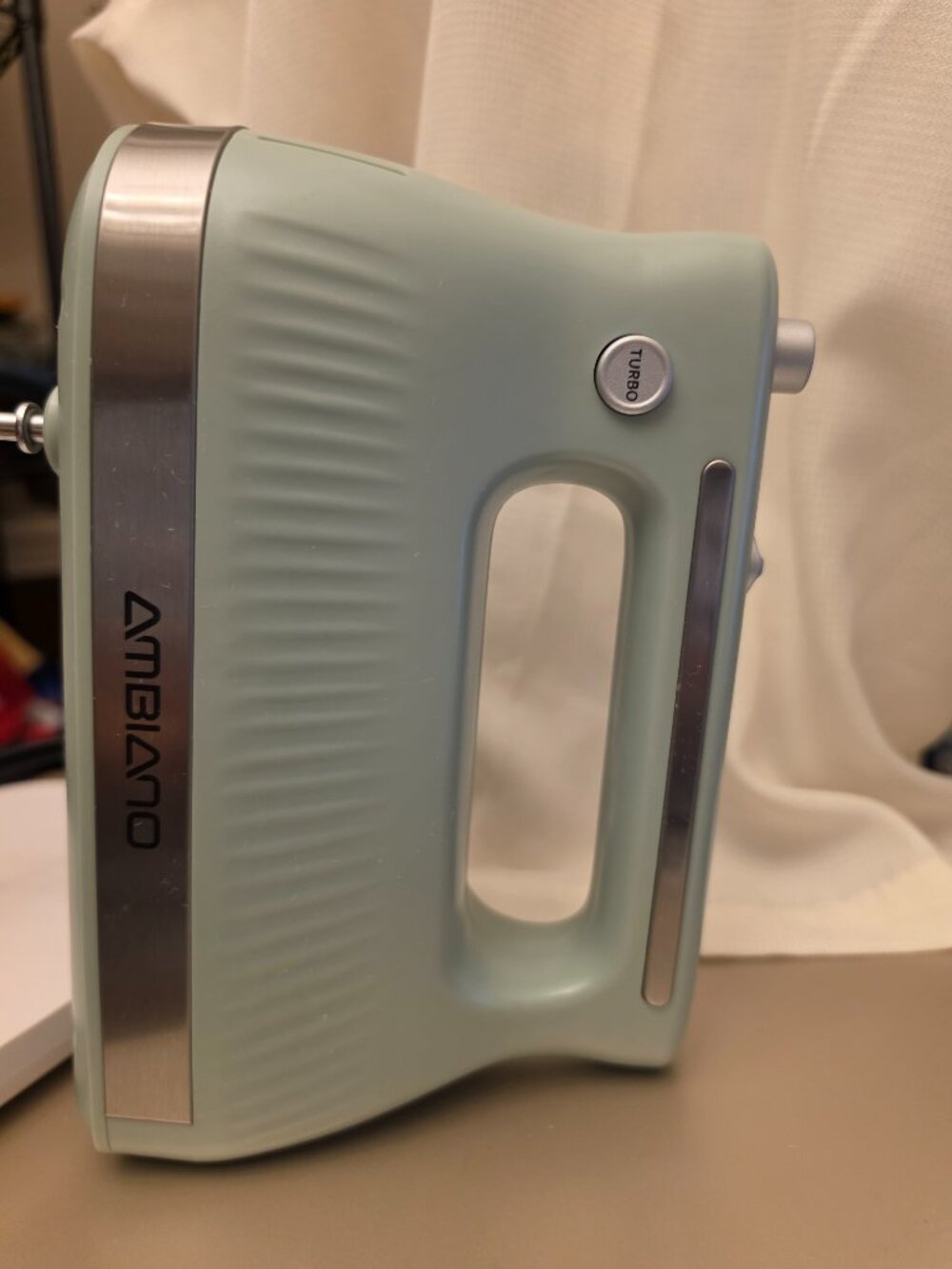 Ambiano sage/pastal green (soft) 5 speed with turbo and beaters hand mixer